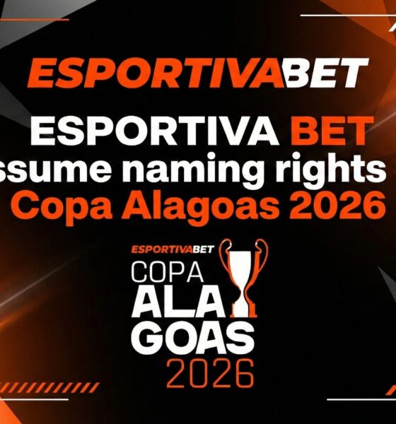 A Esportiva Bet acaba de firmar uma parceria histórica com o futebol alagoano. Além disso, conquistou os naming rights do campeonato, que agora se chama Copa Alagoas EsportivaBet 2026.