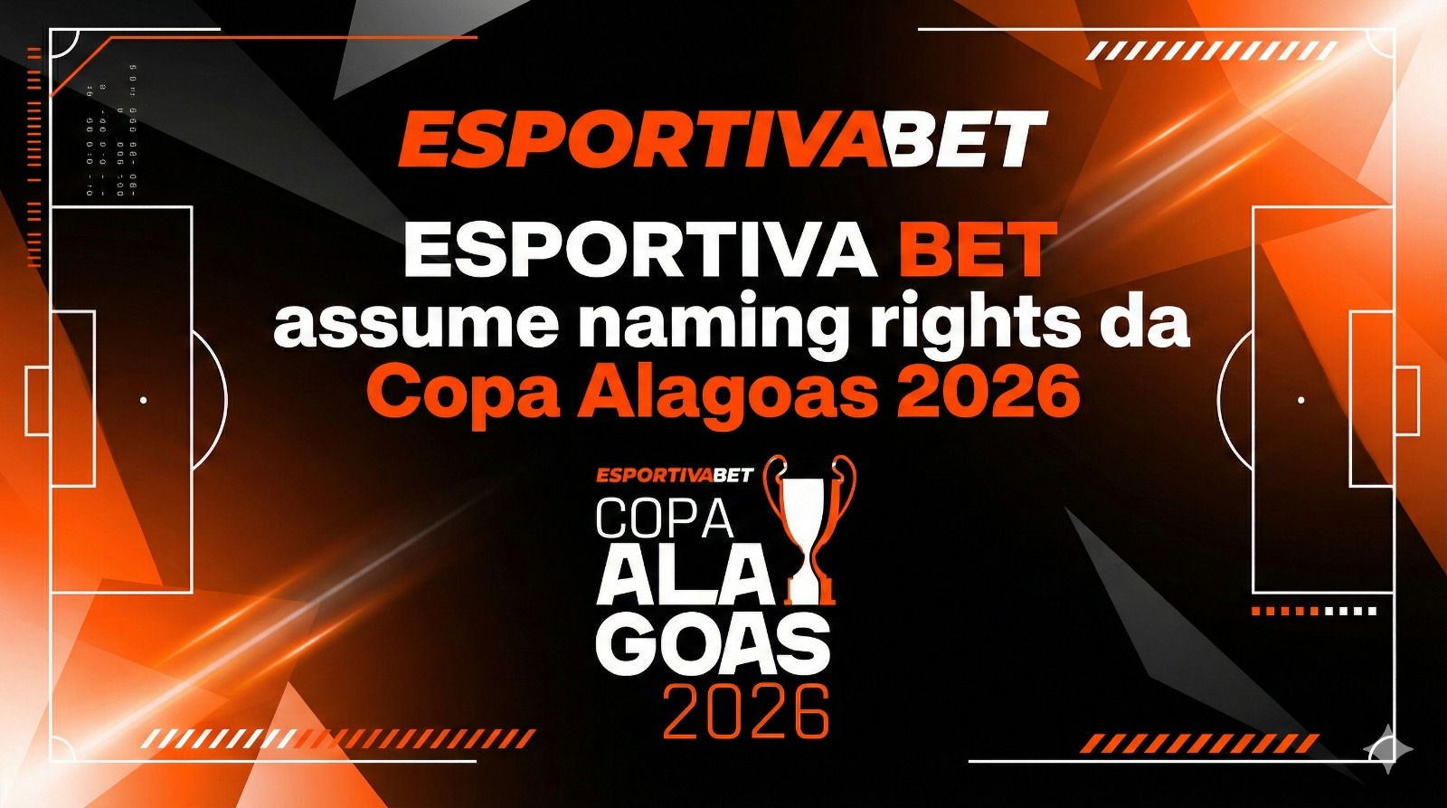 A Esportiva Bet acaba de firmar uma parceria histórica com o futebol alagoano. Além disso, conquistou os naming rights do campeonato, que agora se chama Copa Alagoas EsportivaBet 2026.